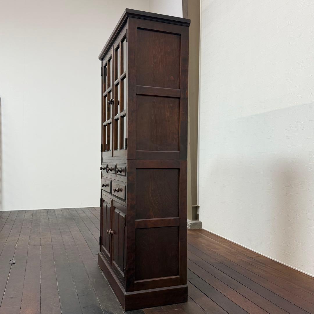 H21K69 北海道民芸家具 食器棚 HM160K