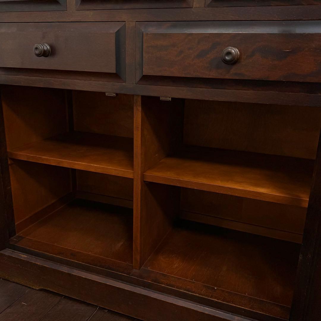 H21K69 北海道民芸家具 食器棚 HM160K