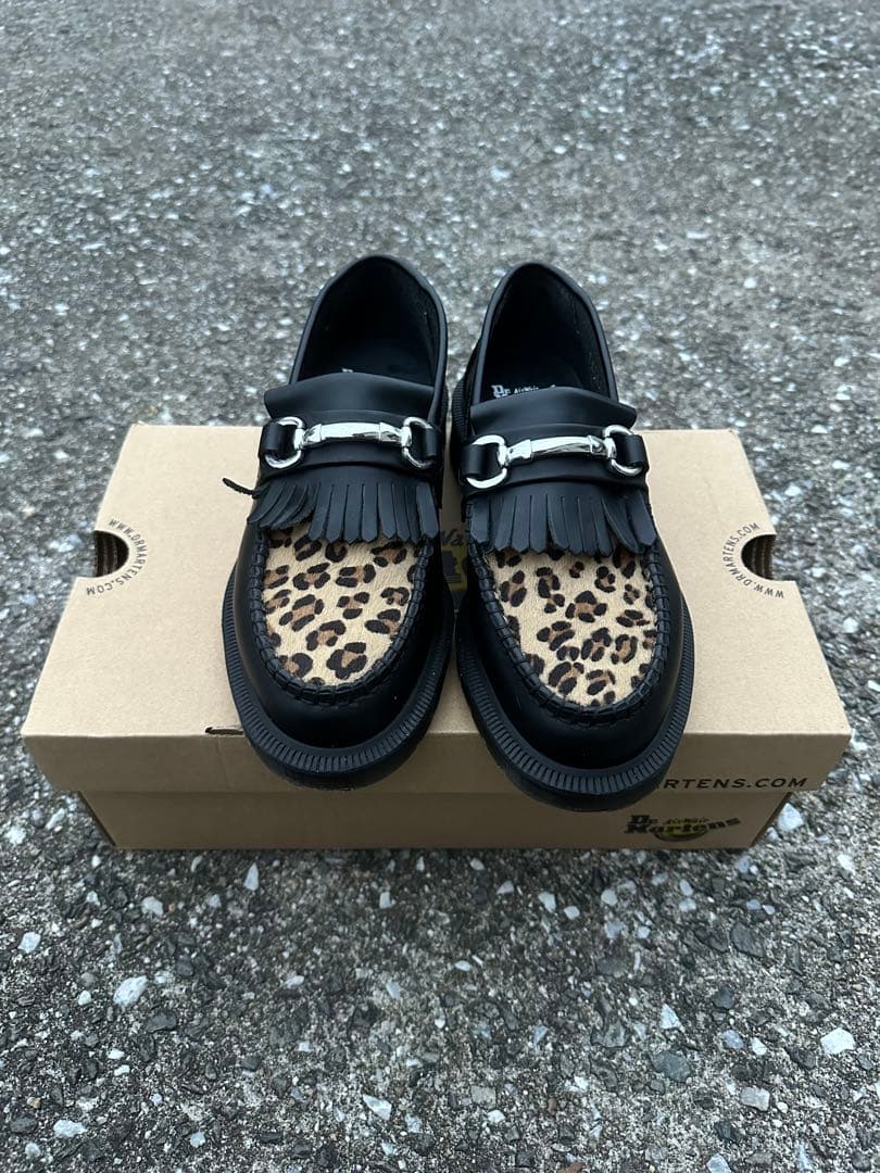 ドクターマーチン　レオパード柄　ローファー