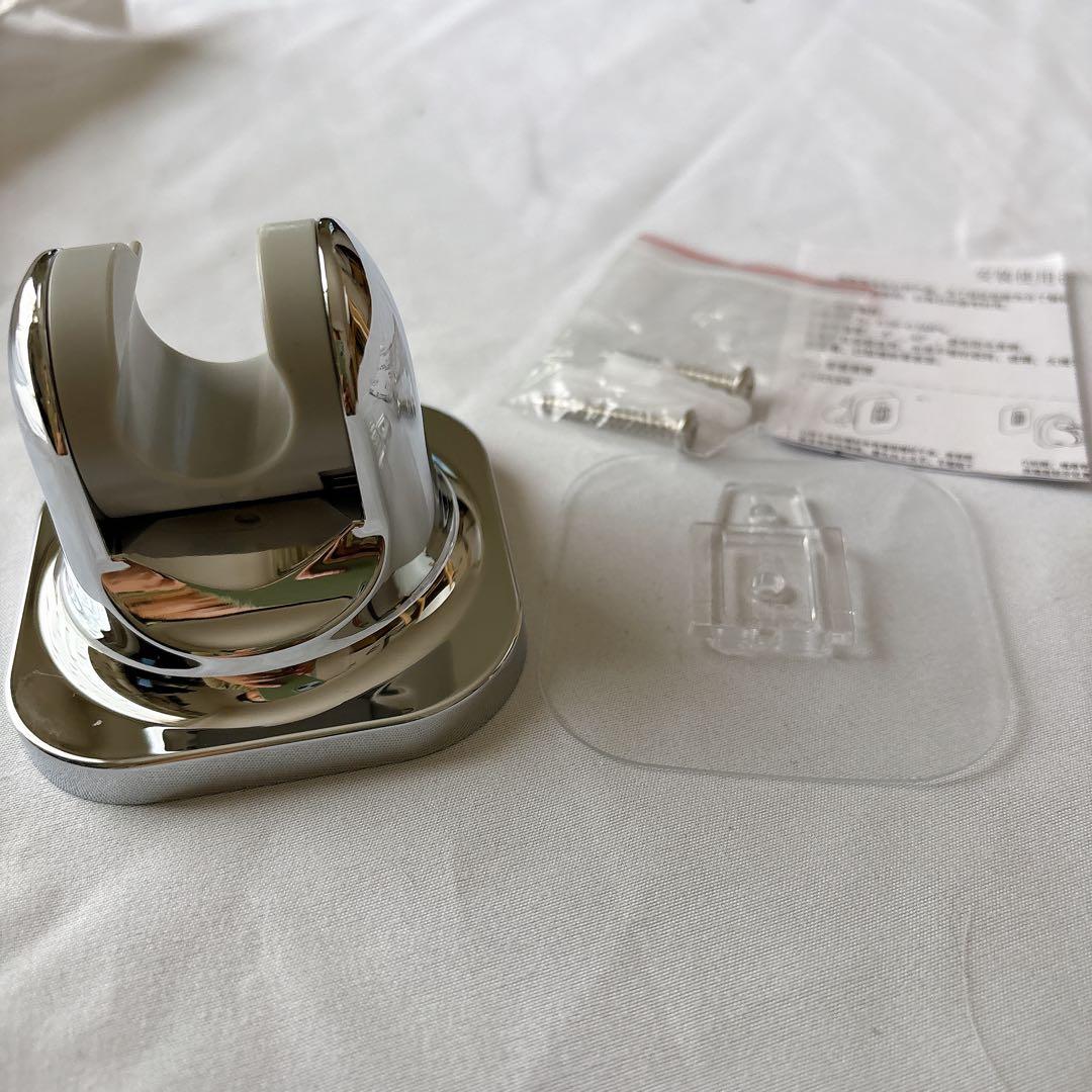 ☆シャワーフック シャワーホルダー 角度調整可能 強力粘着式 穴あけ不要