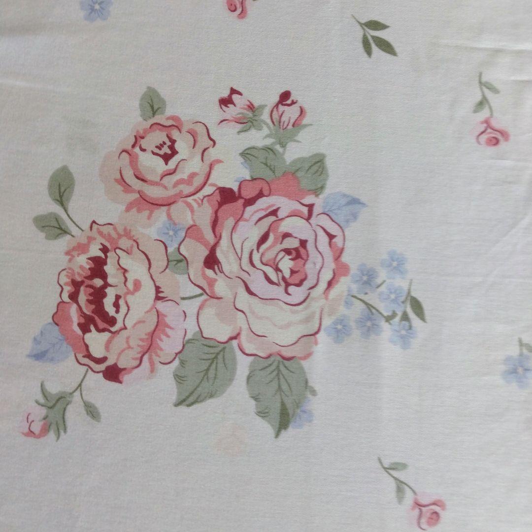 新品★薔薇ブーケと小花綿100%シングル掛け布団カバー枕カバー２枚シーツの4点