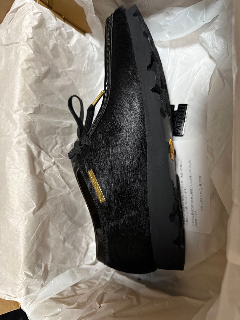 靴 Clarks Wallabee Black BLACK EYE PATCH