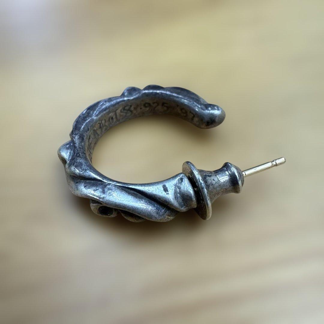 CHROME HEARTS シルバーフープピアス 925 シルバー 両耳用