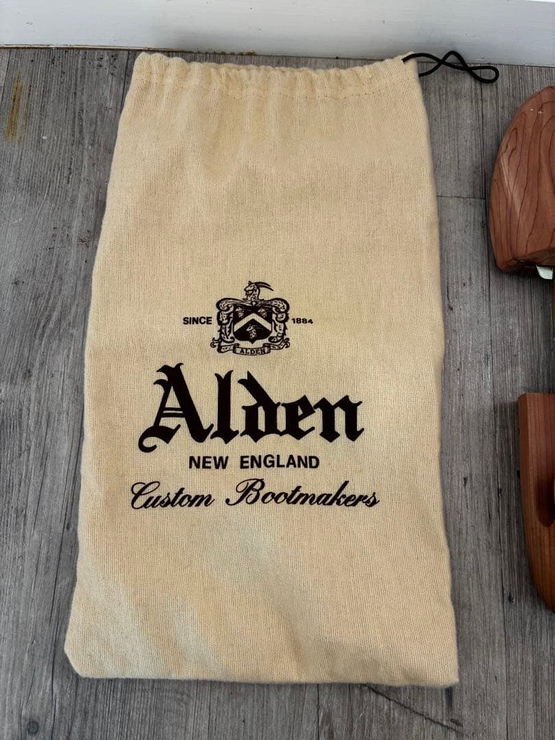 Alden 9901 プレーントゥ 黒 7 1/2 Dオールデン コードバン