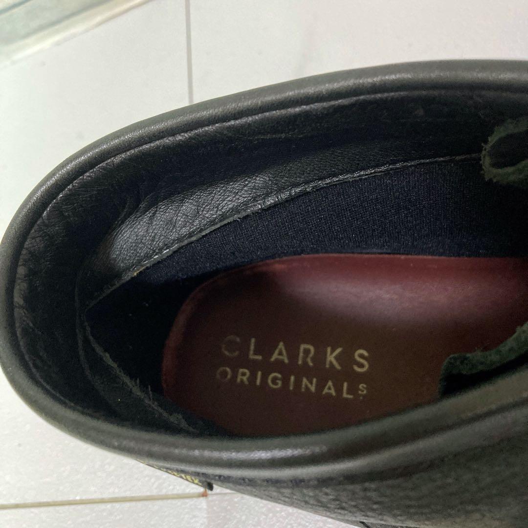 美品 クラークス ワラビーブーツ ゴアテックス 28 本革 防水 ビブラム 黒