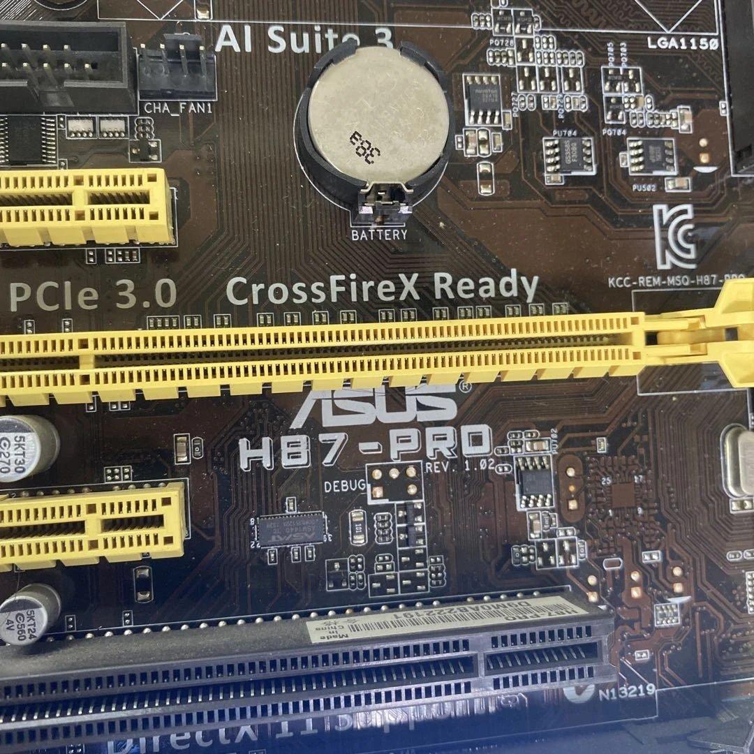 i7 4770 ASUS H87-PRO マザーボードセット メモリー16GB