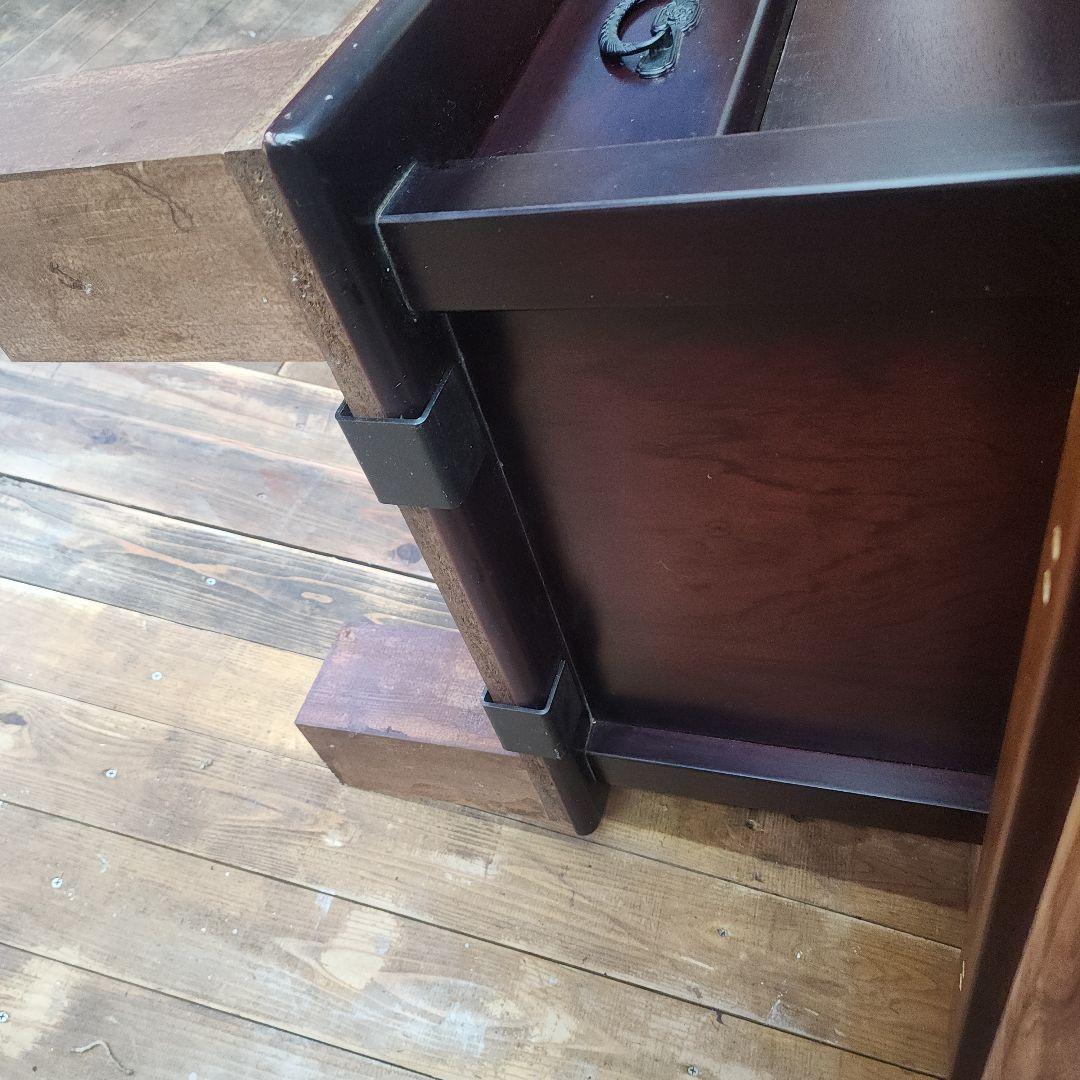 大型火鉢テーブル引き出し付き