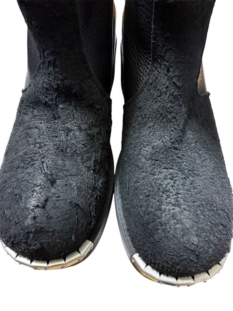 MM6 Maison Margiela バイカーレザーアンクルブーツ 41