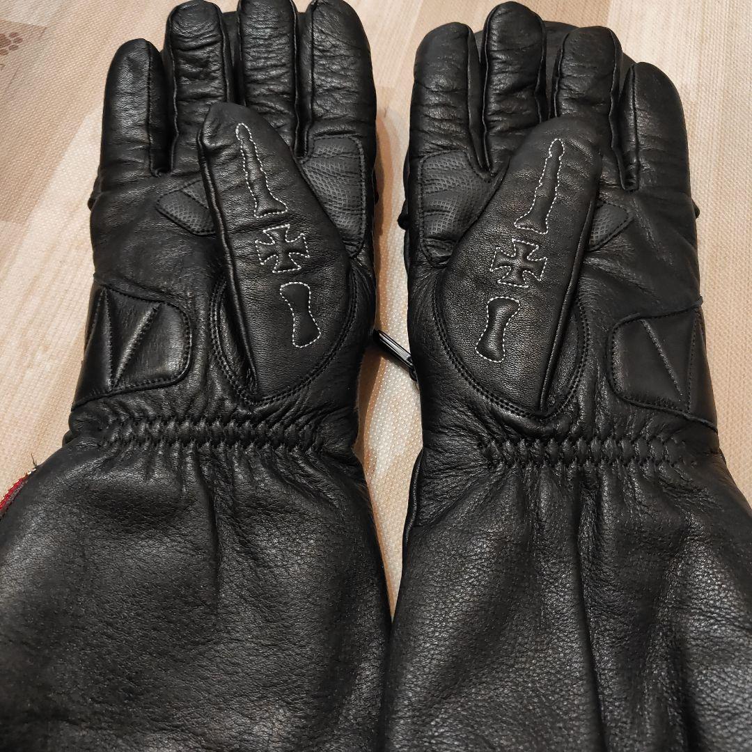 ULTIMATE SKULLFLIGHT ブラックレザーグローブ