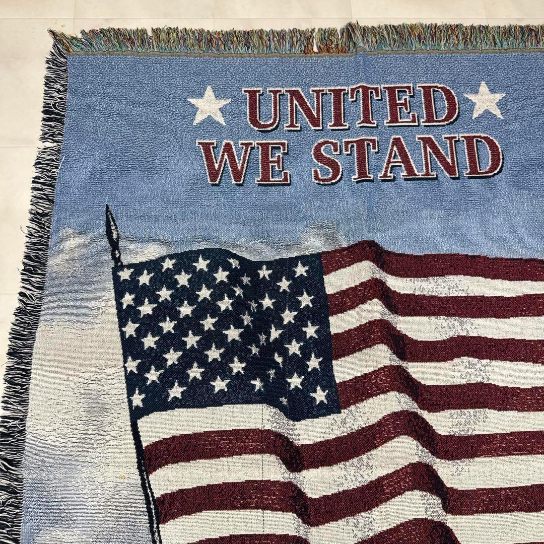 星条旗　マルチカバー　ソファーカバー　ヴィンテージラグ　178x131