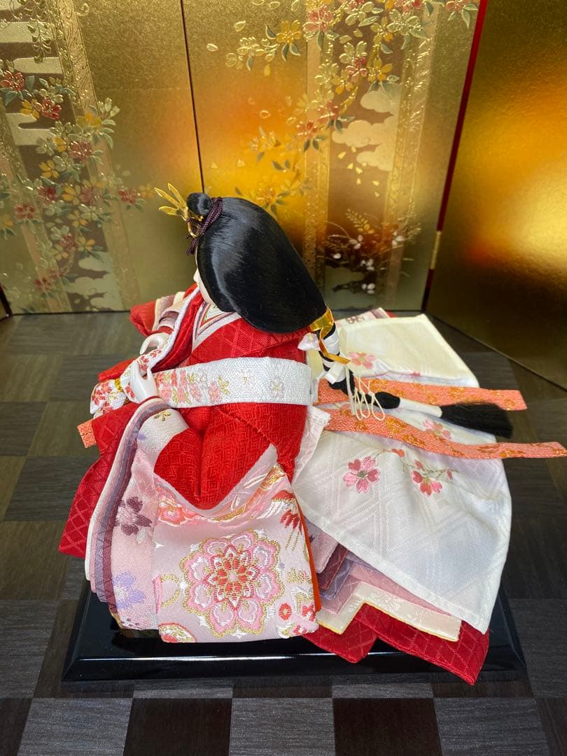 東京久月　雛人形　収納セット・東帯十二単姿・間口約５９×奥行約３４×高さ約５８㎝