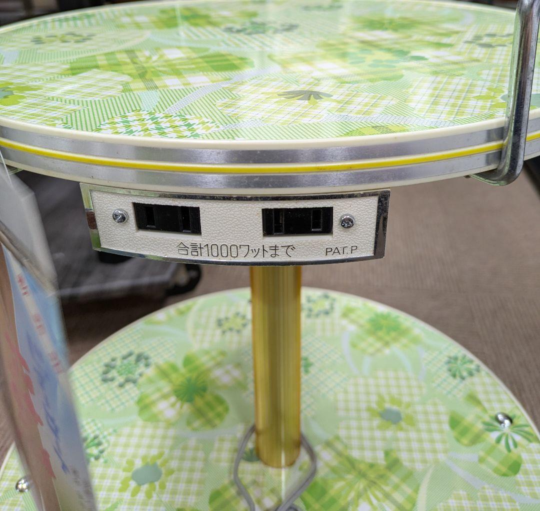 の*ん様 かわいい 昭和レトロ レトロポップなキッチンワゴン サイドテーブル 緑