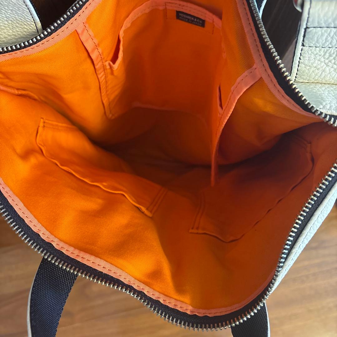 GOさん専用PORTER ホワイトレザーヘルメットバッグ