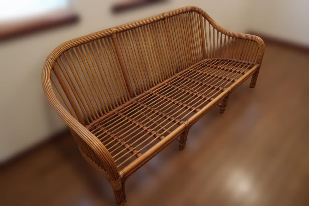 ラタンソファ 3人掛け