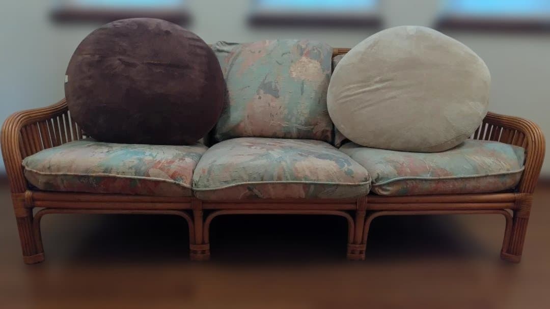 ラタンソファ 3人掛け