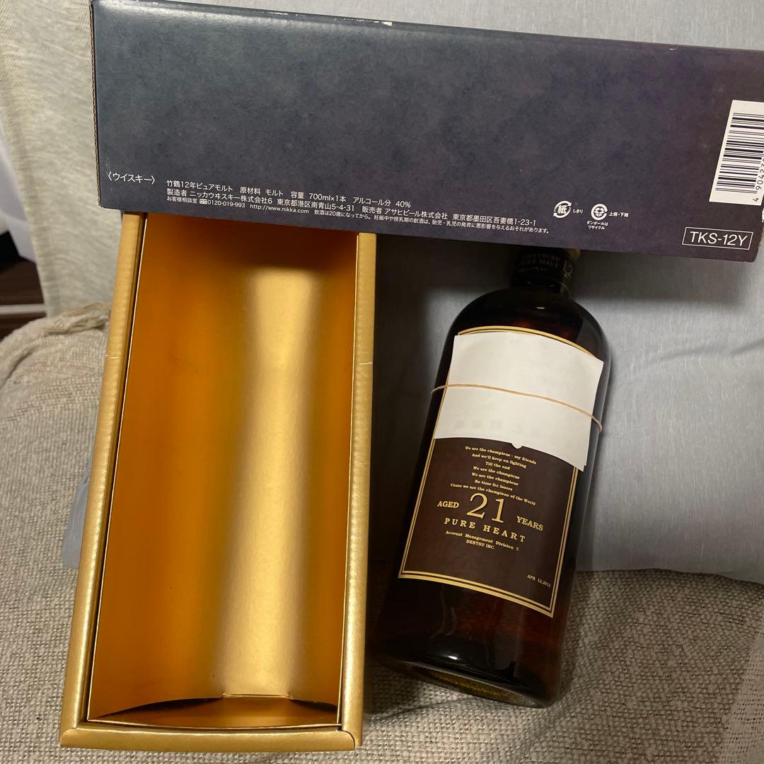 NIKKA 竹鶴ウイスキー　12年　PURE MALT 700ml 　箱付き