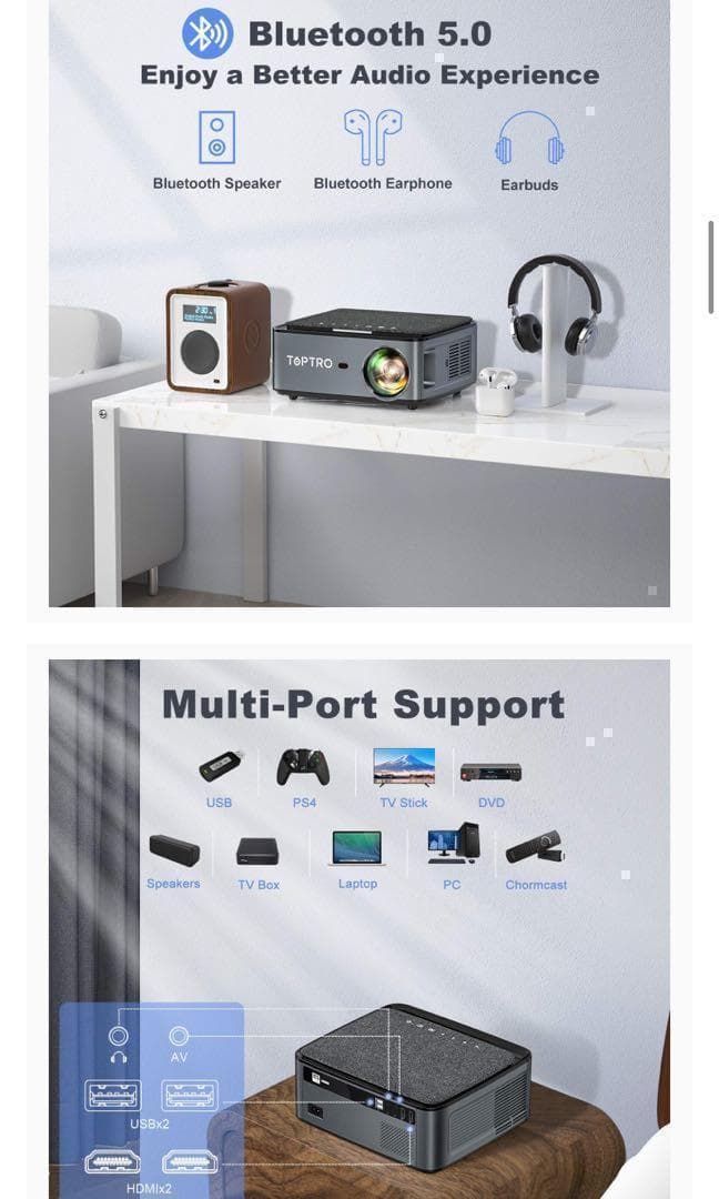 ☆大特価☆プロジェクター 4K対応 300インチ スマホ/パソコン接続可能