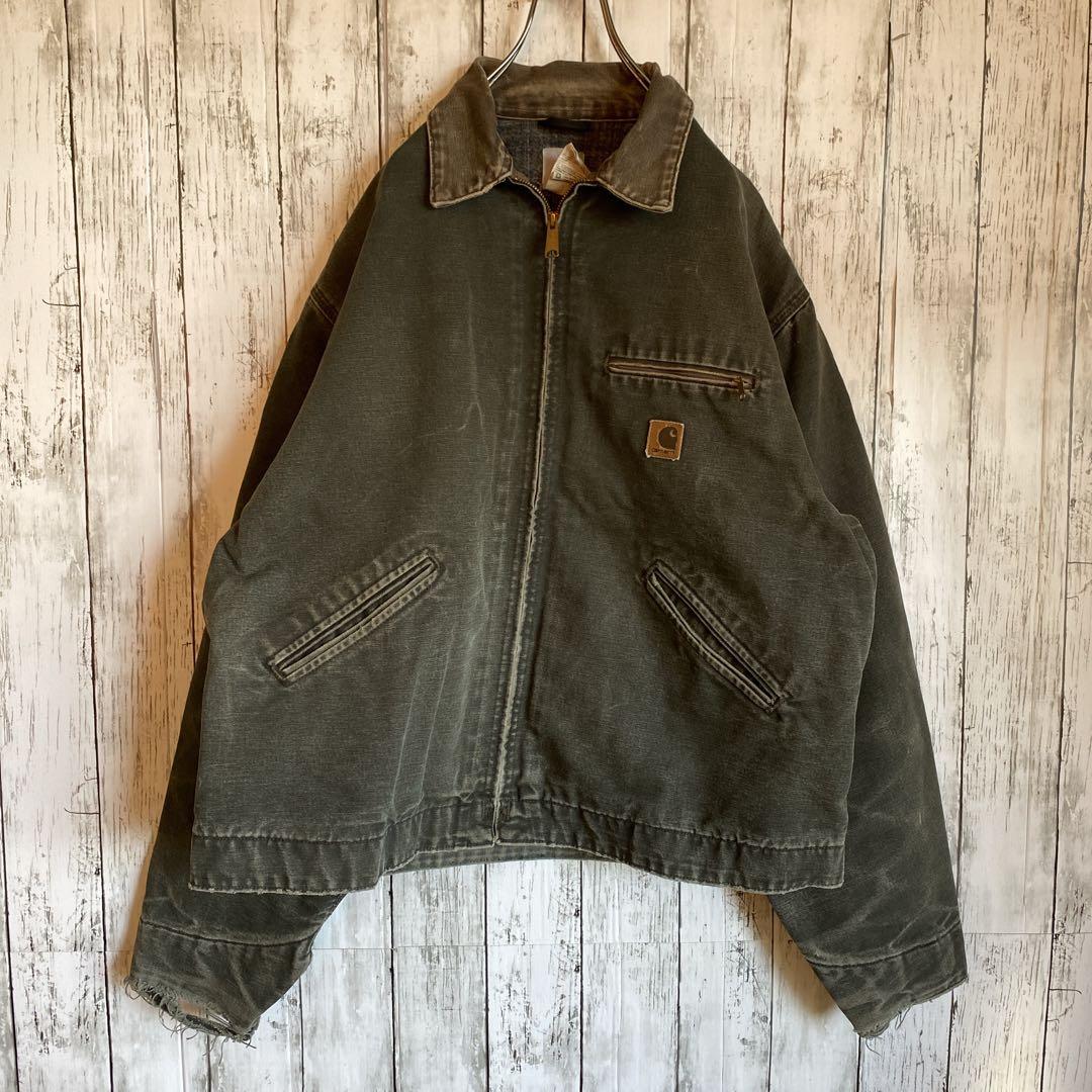 【。】カーハート デトロイトジャケット J97 MOS モスグリーン XL