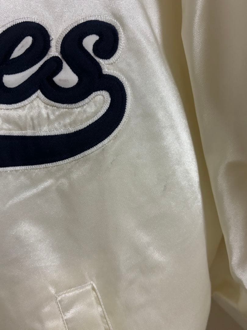 Yankees Majestic サテンジャケット L 希少カラー90s
