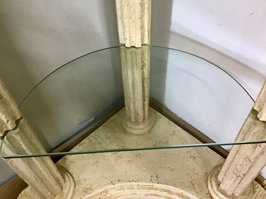 レティシア☆管357☆デコラティブ☆ギリシャ神殿☆コーナーシェルフ☆飾り棚