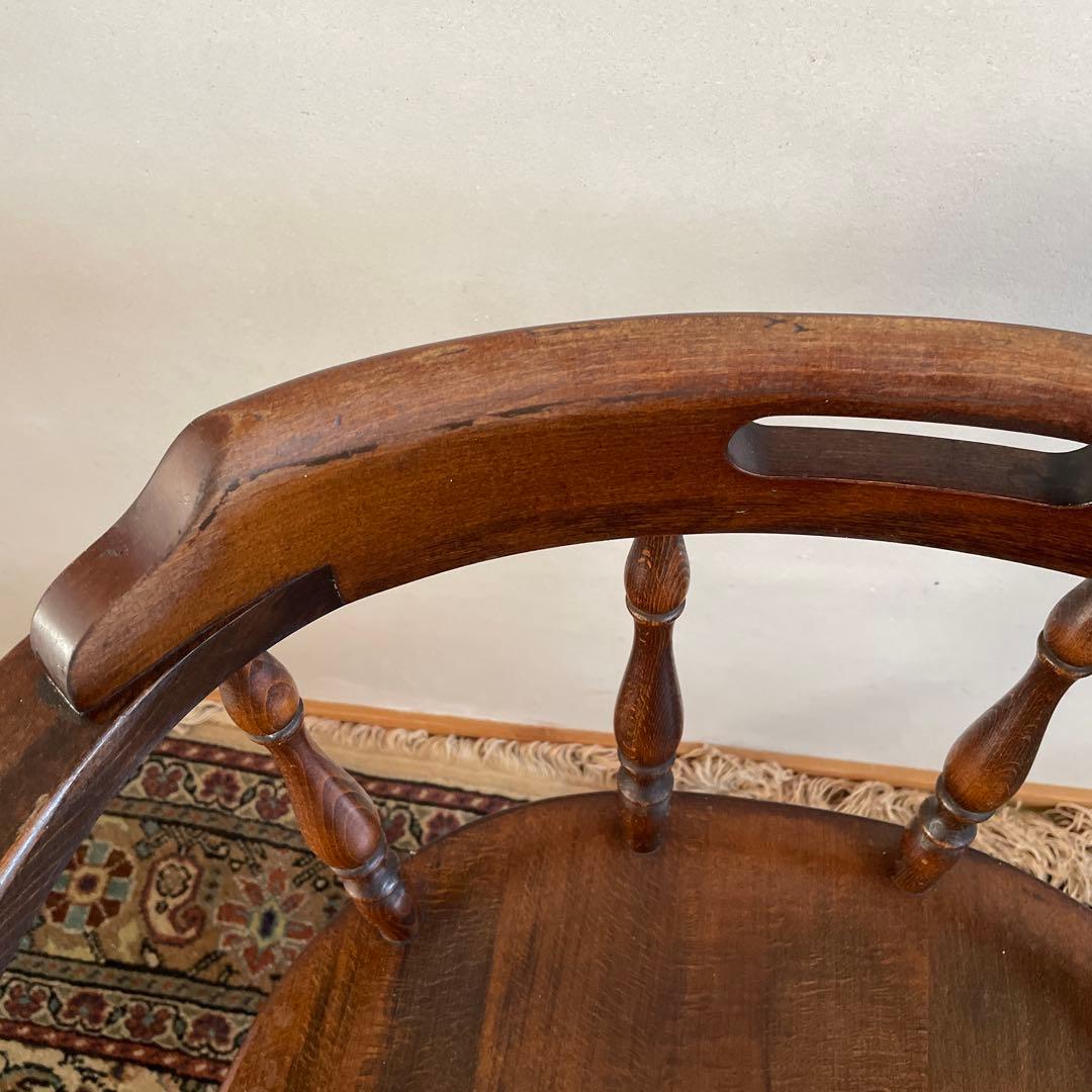 飛騨産業　キツツキマーク　ウィンザーアームチェア　アンティーク　ヴィンテージ