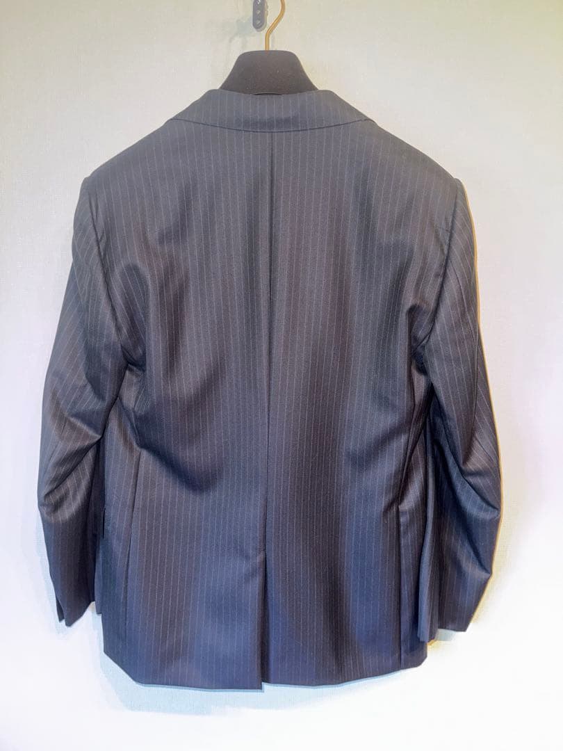 ルイヴィトンスーツ　ストライプ ダミエ柄　総裏地　サイズ44 165/74