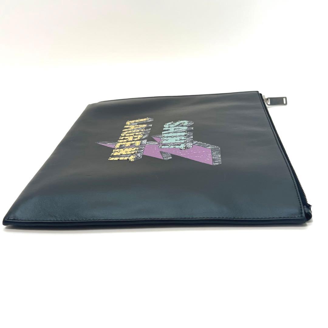 【美品】 サンローランパリ スターパッチ レザー クラッチバッグ 397295