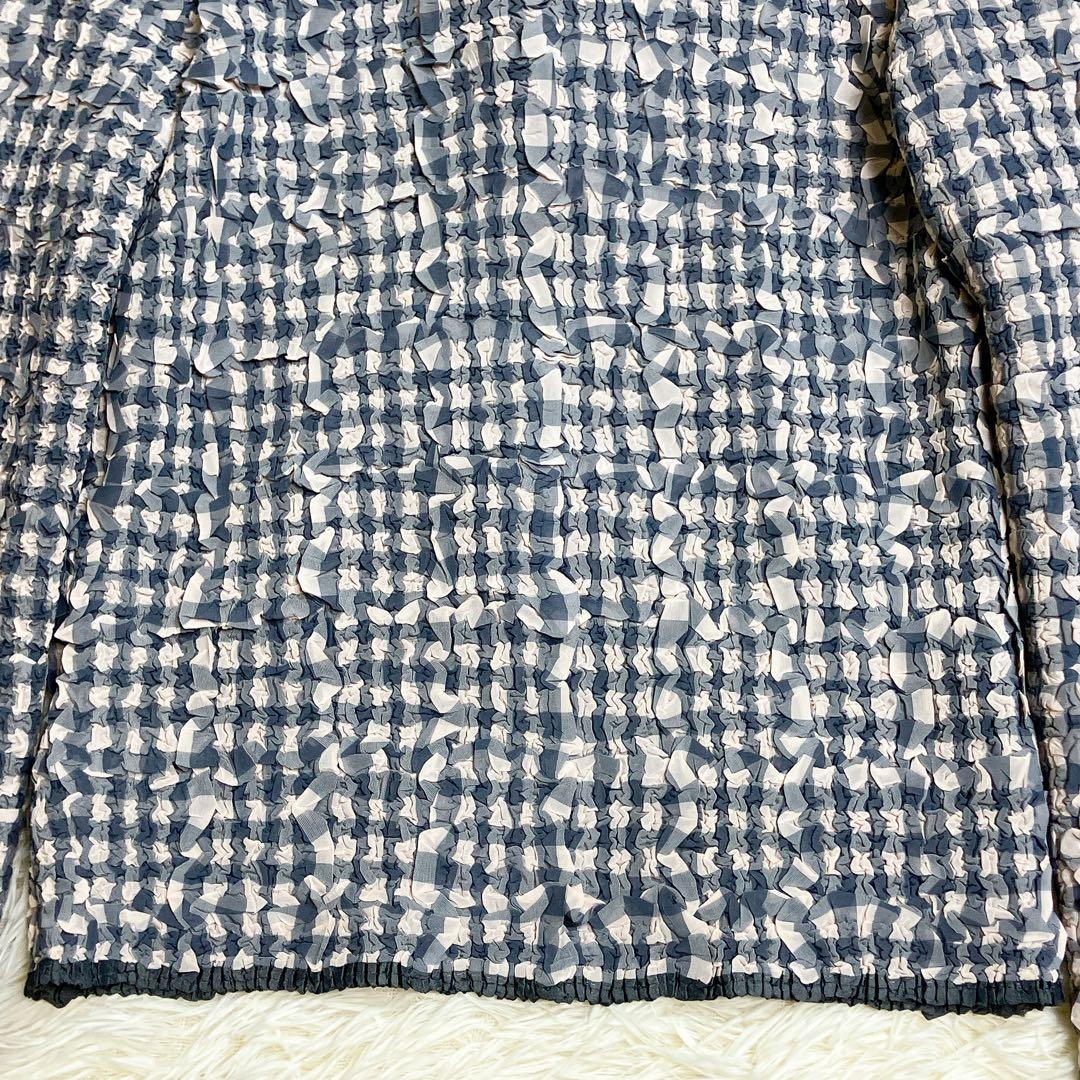 ✨極美品✨ユキトリイ　インターナショナル　Gプリーツ　テーラードジャケット　L