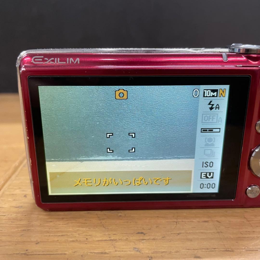 動作品 Casio EX-ZS10 レッド コンパクトデジタルカメラ