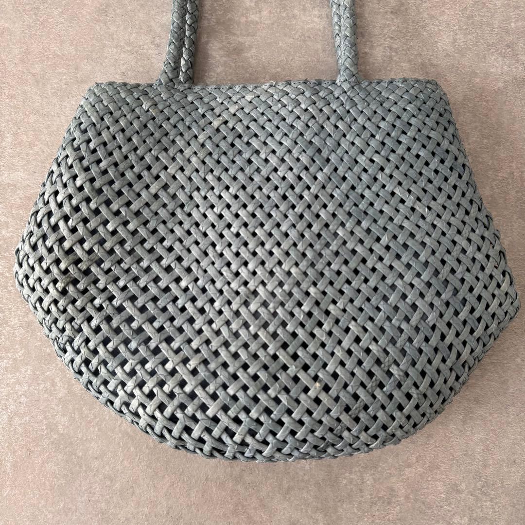 【定価3万】銀座ヨシノヤ パイソンレザー イントレチャートバッグ メッシュ 蛇革