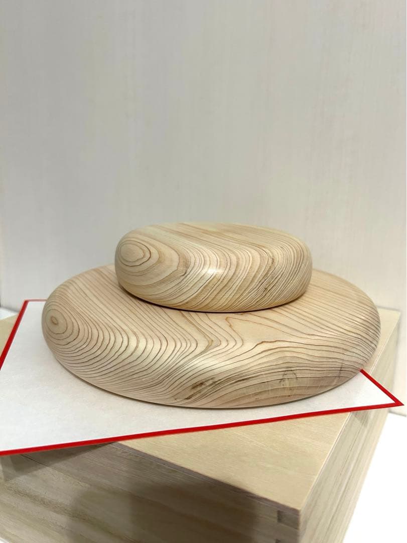 国産ヒノキ木製鏡餅②