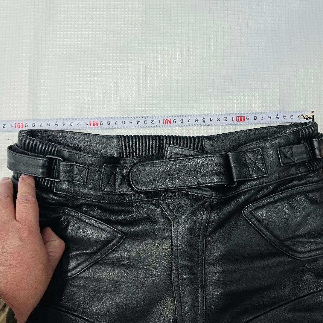 NANKAI　ライダースパンツ 膝プロテクター　ブラック　レザー　LLサイズ