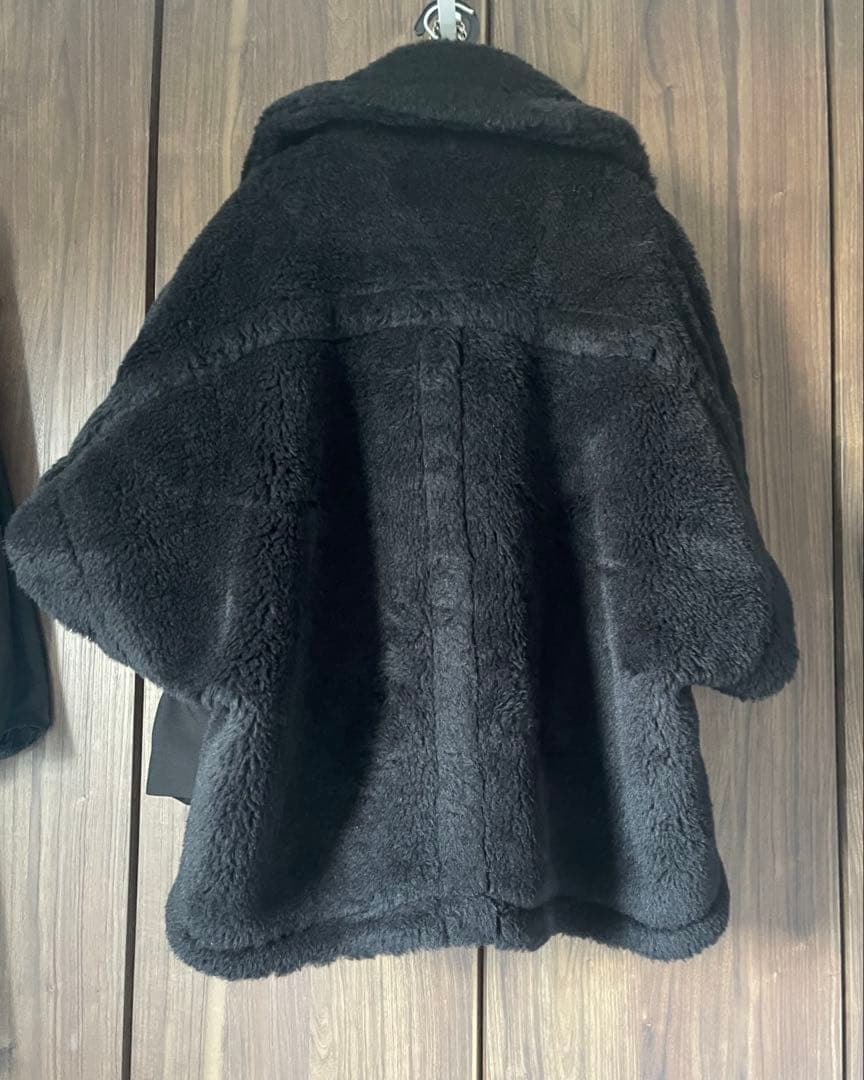 Max Mara MANTO teddy ケープ　ポンチョ