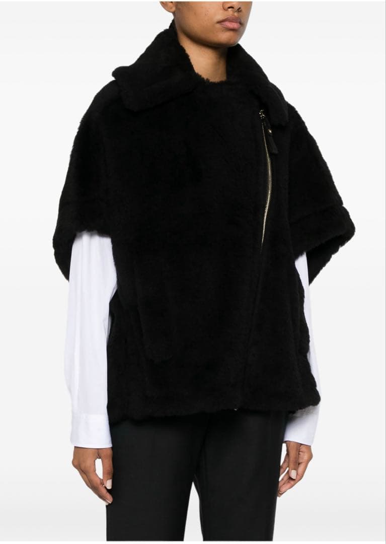 Max Mara MANTO teddy ケープ　ポンチョ