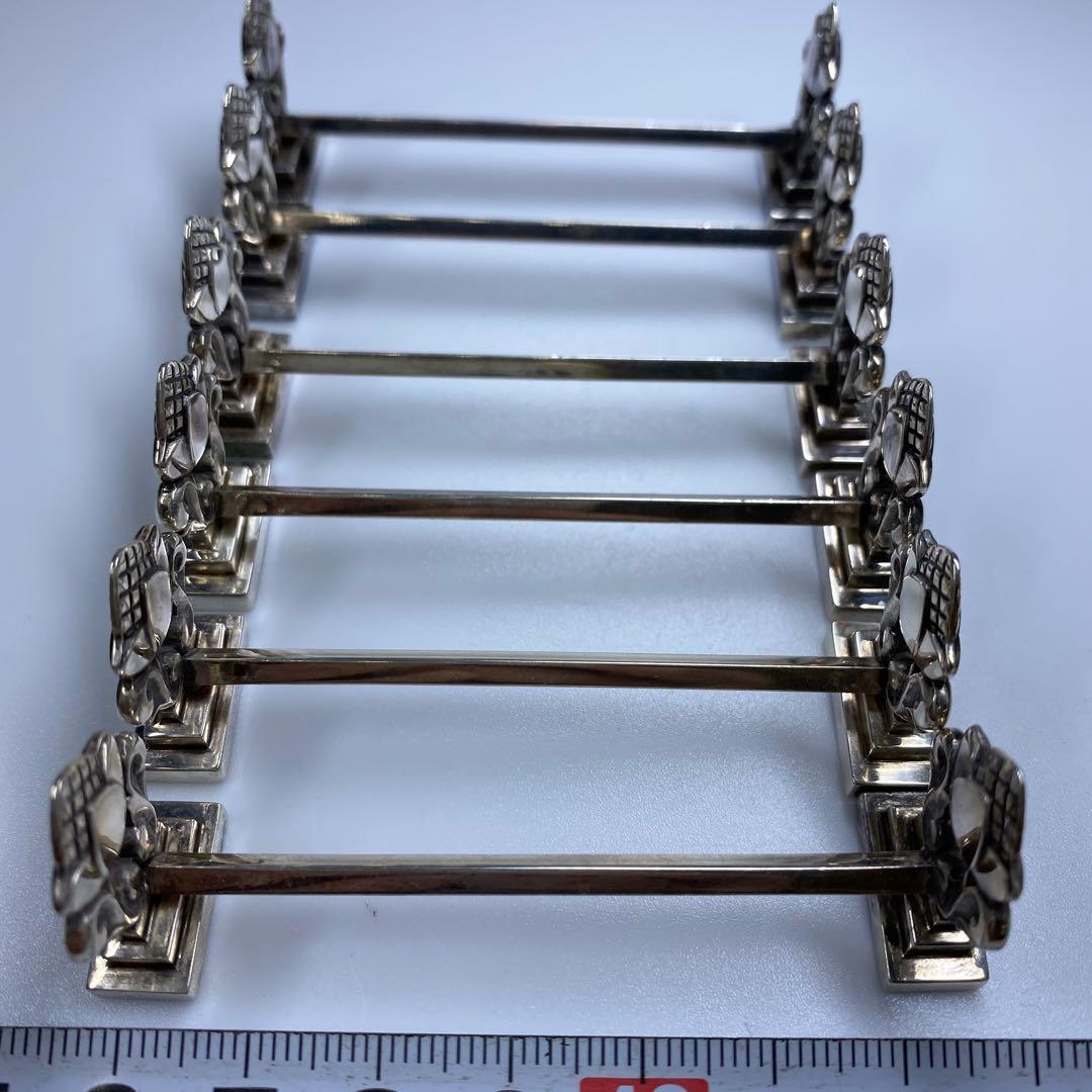 ジョージジェンセン激レア品　ナイフレスト6客SV925 袋付　141g