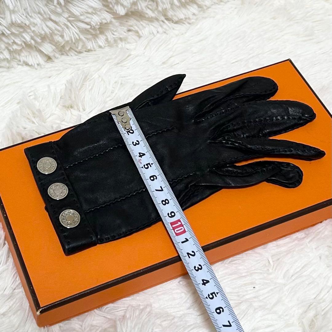 【美品】エルメス HERMES グローブ 手袋 セリエボタン