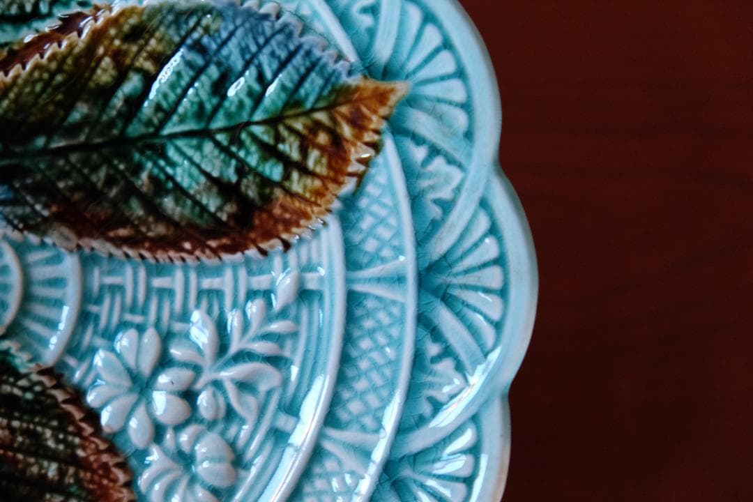 アンティーク ロールストランド プレート お皿 検/フランス ブルーフルーテッド