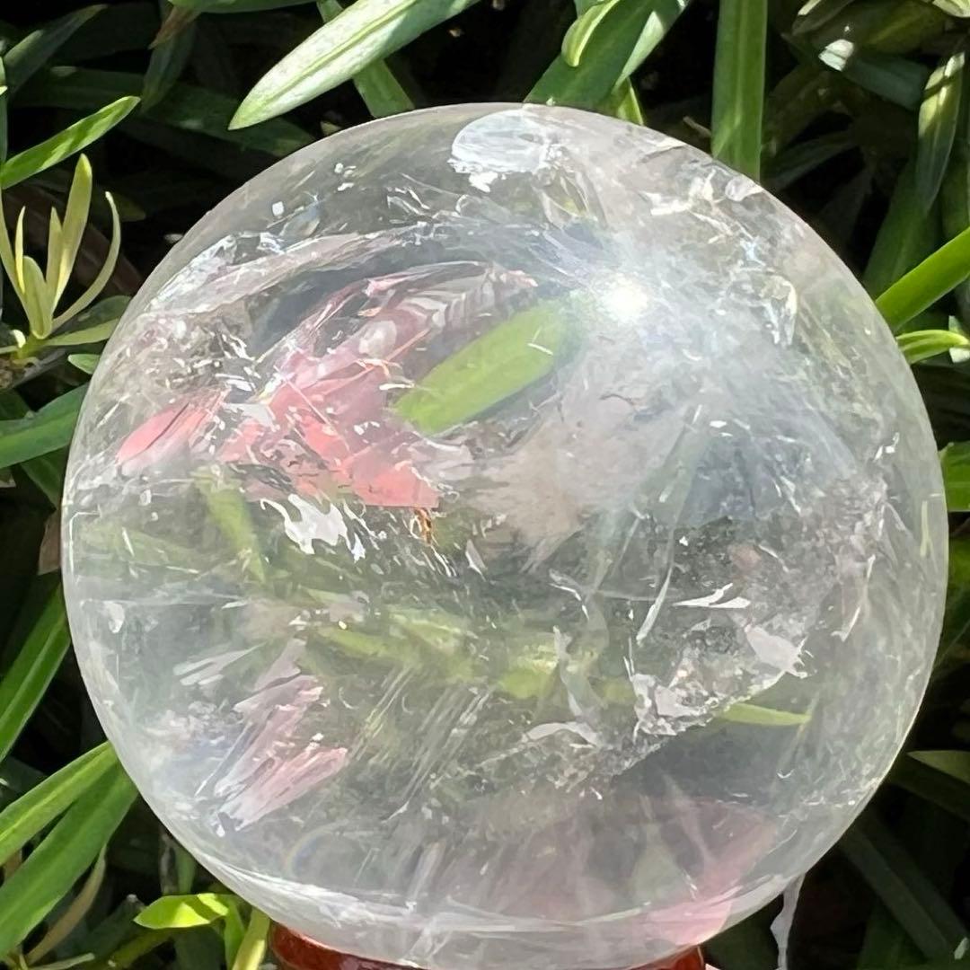 ✳️✨高透明度抜群スフィア‼️極上クオリティ✨レインボー 水晶 丸玉 天然石 原石