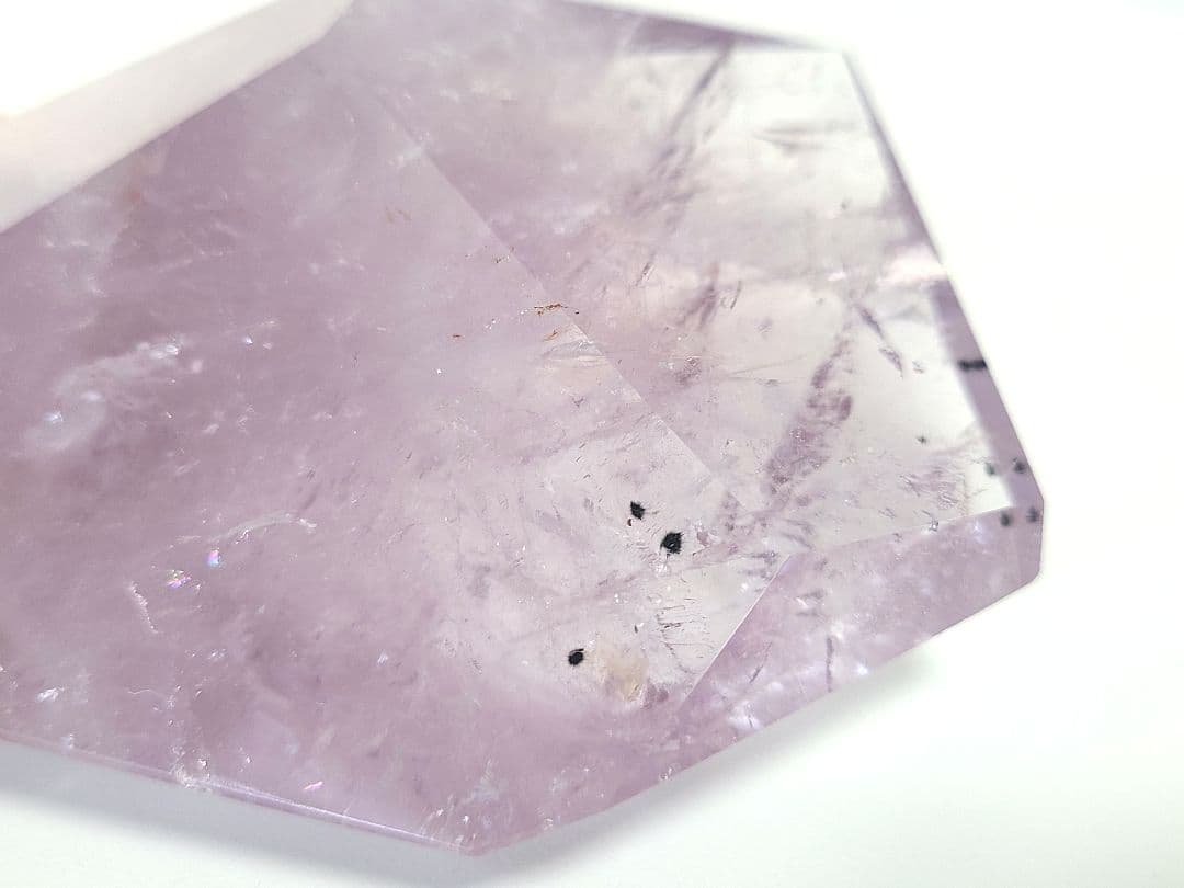 稀少◆ロマネサイトインアメジスト◆天然石置物　紫水晶　ディスプレイ　コレクション