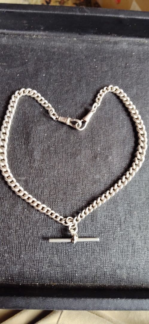 アンティーク　ポケットウオッチのシルバーチェーン