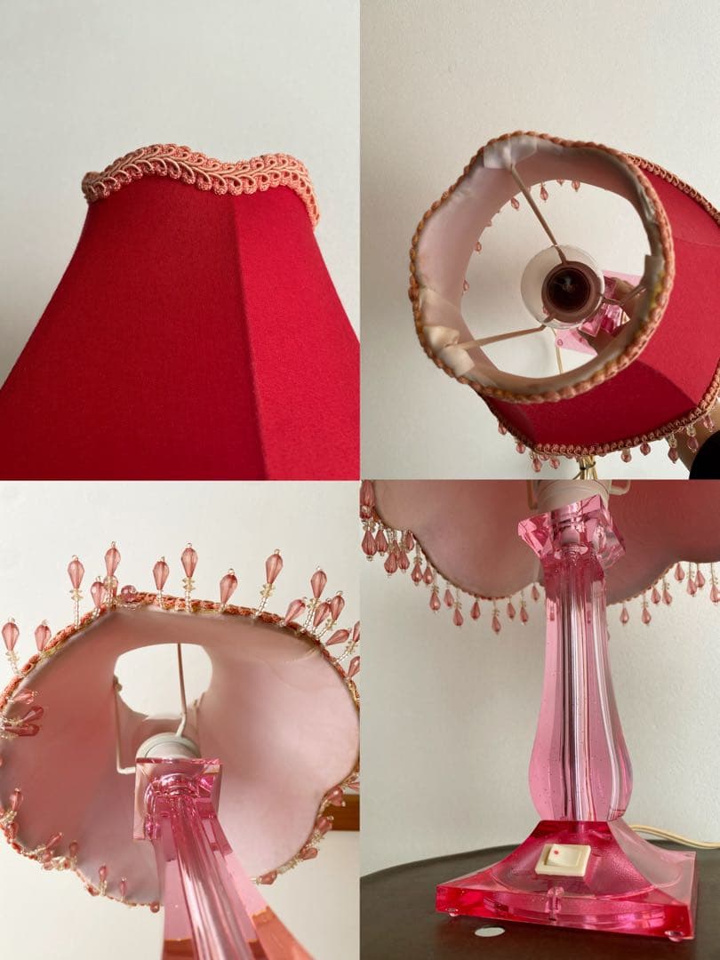 アンティーク ビンテージ 60s 70s シャンデリア ライト ビーズ