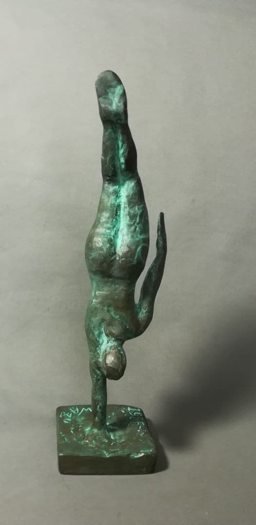 粟津潔作　晴彗星　置物　ブロンズ像　彫刻