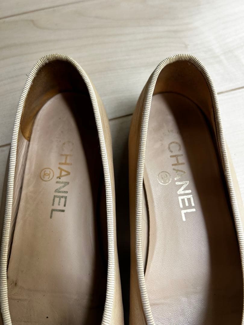 CHANEL バレエシューズ ベージュ35,5