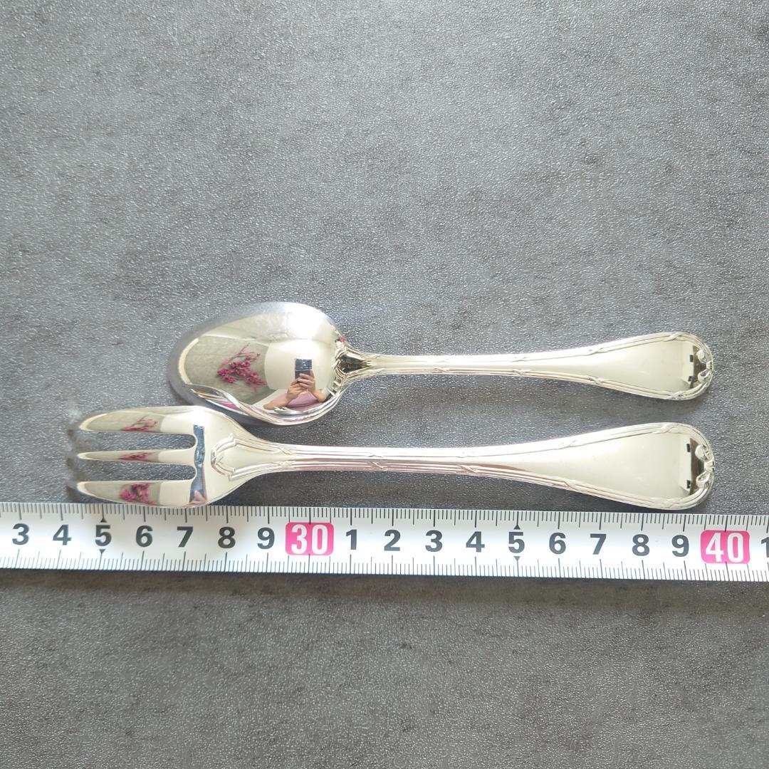 美品 クリストフル リュバン ケーキフォーク コーヒースプーン 6点