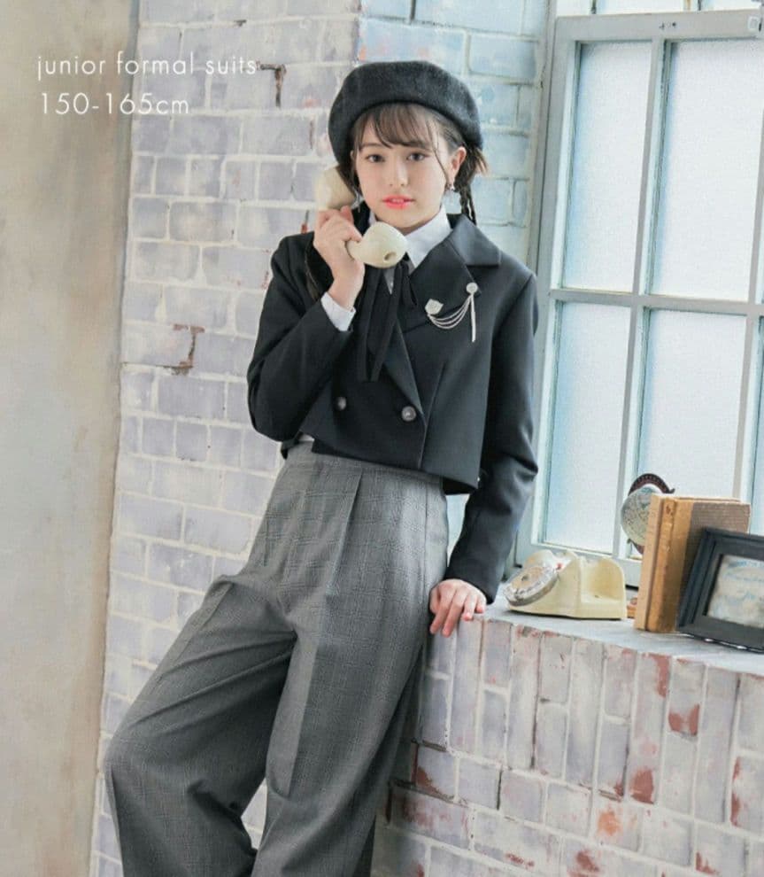 【美品】アリサナ　卒服　卒業式　165　フォーマルパンツスーツ