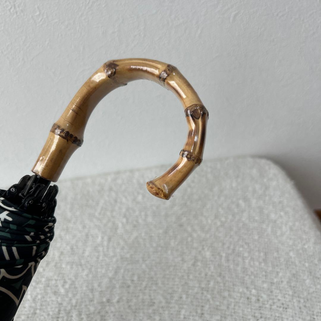 マニプリ　晴雨兼用　軽量　折り畳み傘　ペイズリー　グリーン　緑