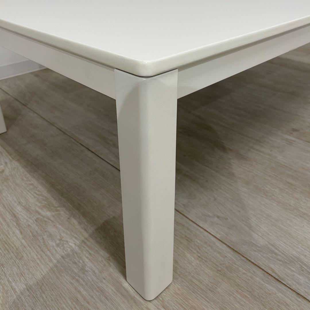 新品・在庫処分品★白いこたつ 120cm 長方形 シンプル 北欧風 家具調こたつ