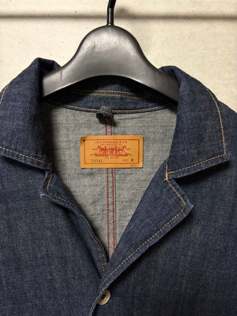 美品 濃紺　リーバイス デニム　カバーオール 70741