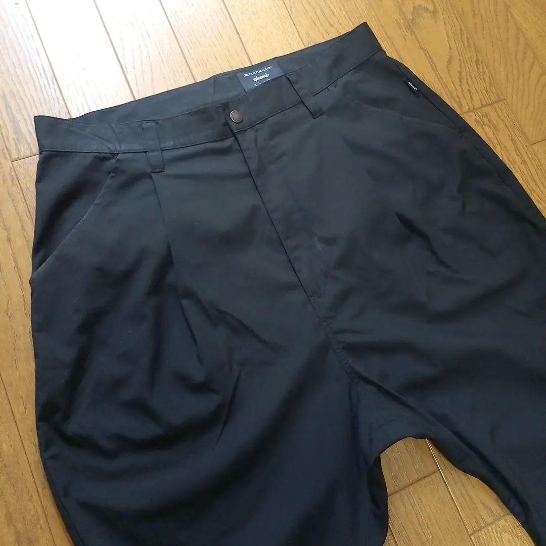 グラム glamb シモンジョッパーズパンツ サルエル ブラック 切り替えリブ