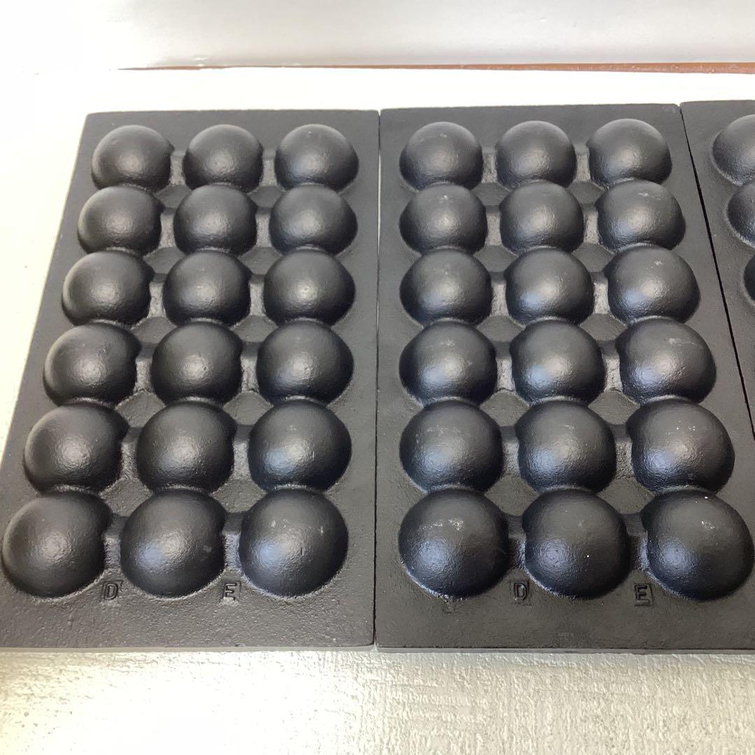 たこ焼き鉄板 深型フチ高　鉄鋳物 18穴 業務用